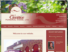Tablet Screenshot of gmiterfuneralhome.com